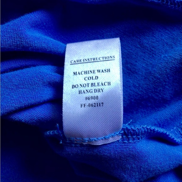 Free Fly Womens Long Sleeve Medium M Bamboo Surf Blue Scoop Neck UPF 20 SPF - Picture 5 of 8